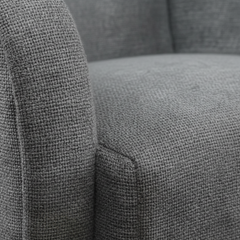 SILLON TAPIZADO TELA ACUALINE PATAS METALICAS NEGRAS NUBIRA