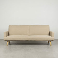 SOFÁ CAMA DE 3 PLAZAS TELA BEIGE LIEBE