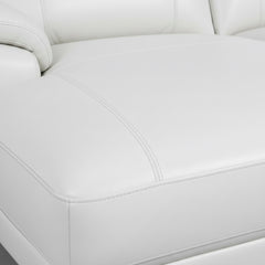 SOFÁ CHAISE LONGUE COM RELAX 3 LUGARES EM PELE CINZENTA SARA