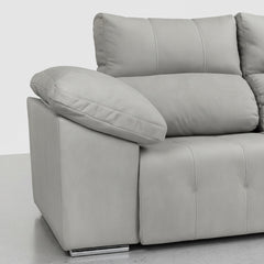 SOFA CHAISE LONGUE MOTORIZADO 3 PLAZAS EN TELA MOZART BOLT