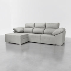 SOFÁ CHAISE LONGUE MOTORIZADO 3 LUGARES EM TECIDO MOZART BOLT