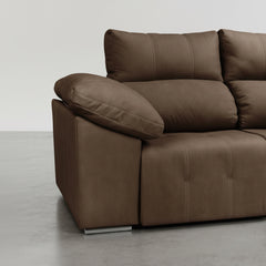 SOFÁ CHAISE LONGUE MOTORIZADO 3 LUGARES EM TECIDO MOZART BOLT