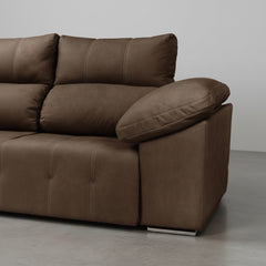 SOFÁ CHAISE LONGUE MOTORIZADO 3 LUGARES EM TECIDO MOZART BOLT