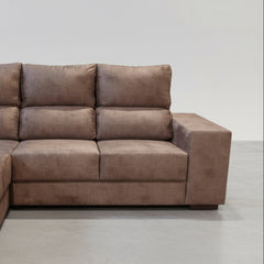 SOFÁ CHAISE LONGUE 3 LUGARES EM TECIDO HANOI MENORCA