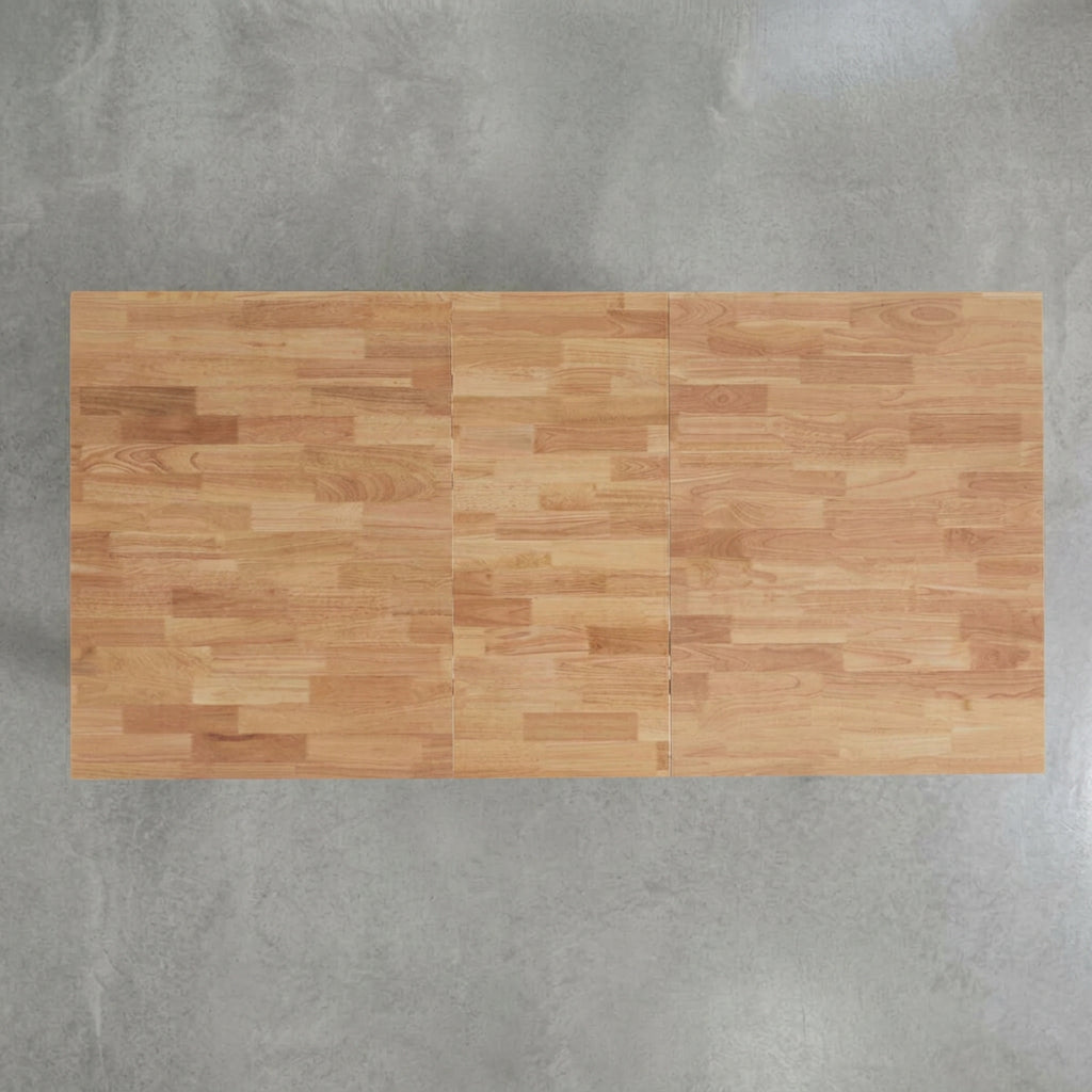 MESA DE COMEDOR EXTENSIBLE RECTANGULAR 140/180 x 90 cm EN HAYA Y PATAS METAL EMMET