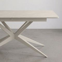 MESA DE JANTAR RETANGULAR 160x90 cm EM FAIA E AÇO EMMET