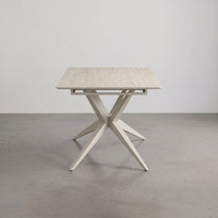 MESA DE JANTAR RETANGULAR 160x90 cm EM FAIA E AÇO EMMET