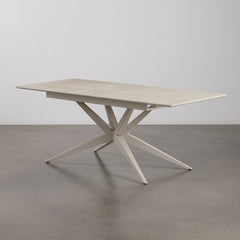 MESA DE JANTAR RETANGULAR 160x90 cm EM FAIA E AÇO EMMET