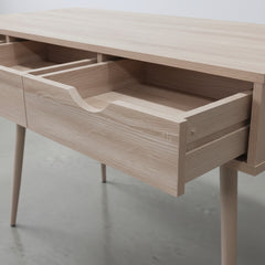 SECRETÁRIA DOBRÁVEL 120x62 cm EM AÇO PRETO E MDF CARVALHO ENVELHECIDO GARONA (Cópia)