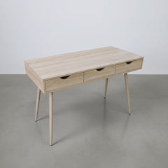 SECRETÁRIA DOBRÁVEL 120x62 cm EM AÇO PRETO E MDF CARVALHO ENVELHECIDO GARONA (Cópia)